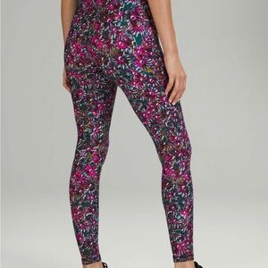 lululemon athletica Pink Multi Floral High-Rise Leggings
